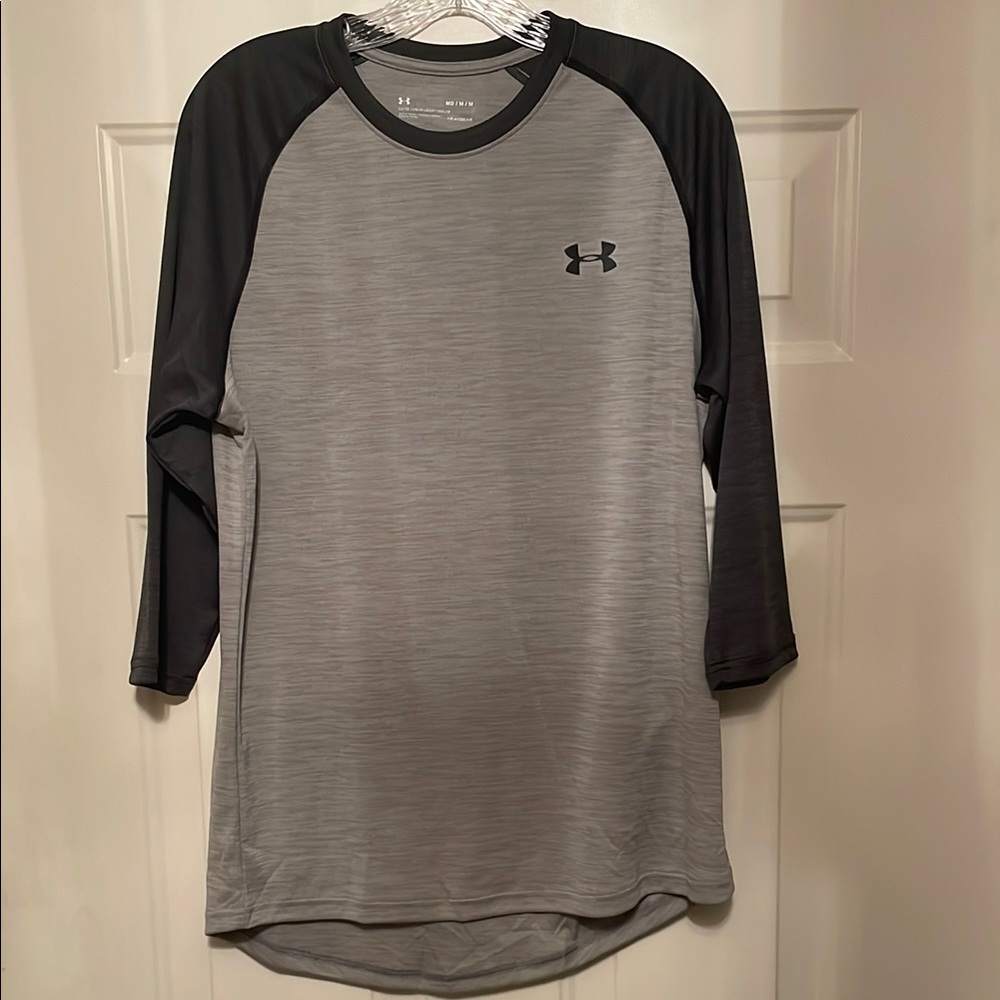 Under Armour Men's Gray and Black Raglan Shirt